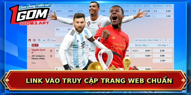 Link vào truy cập trang web chuẩn