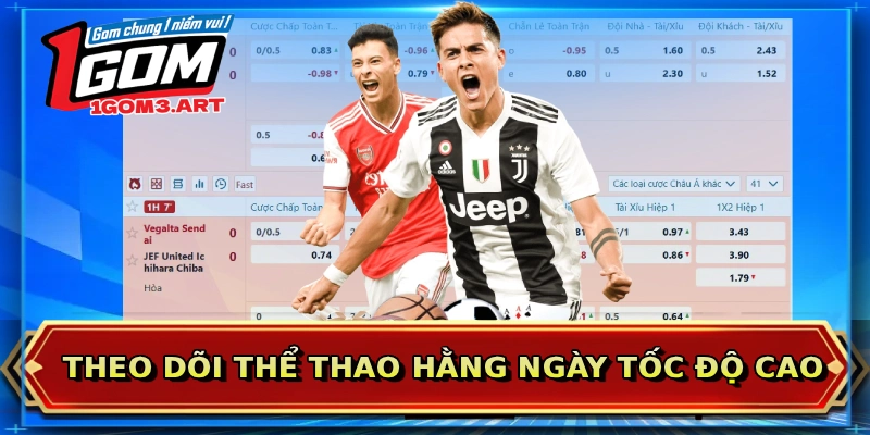 Theo dõi thể thao hằng ngày tốc độ cao