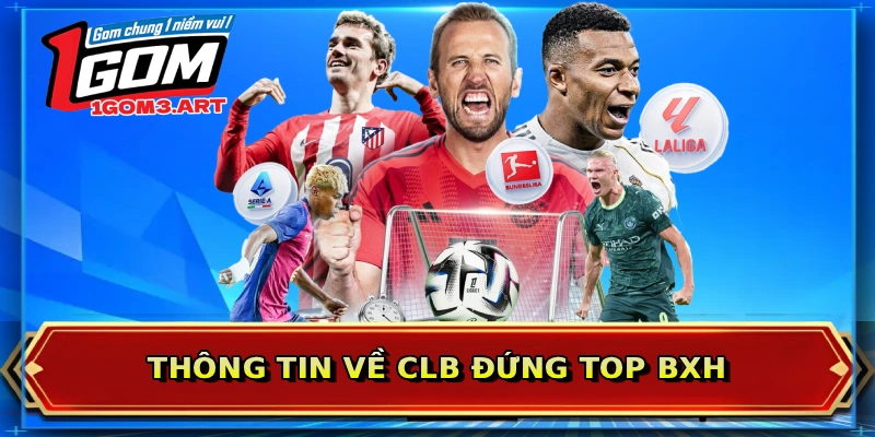 Thông tin về CLB đứng top BXH